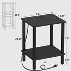 Table d'appoint avec station de recharge
