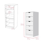 Commode étroite à 5 tiroirs