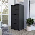 Commode étroite à 5 tiroirs