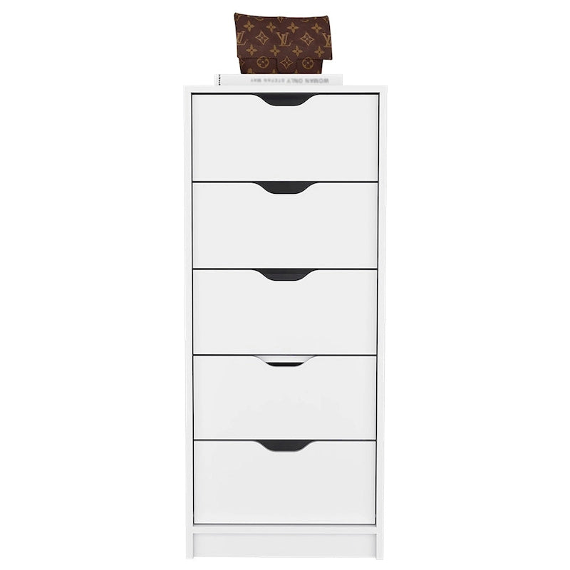 Commode étroite à 5 tiroirs