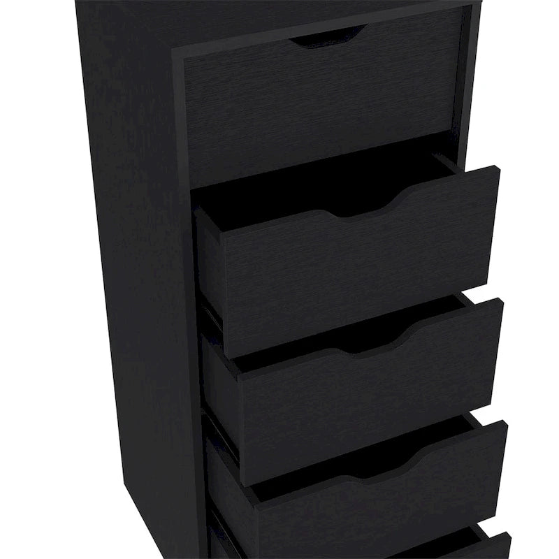 Commode étroite à 5 tiroirs