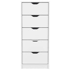 Commode étroite à 5 tiroirs