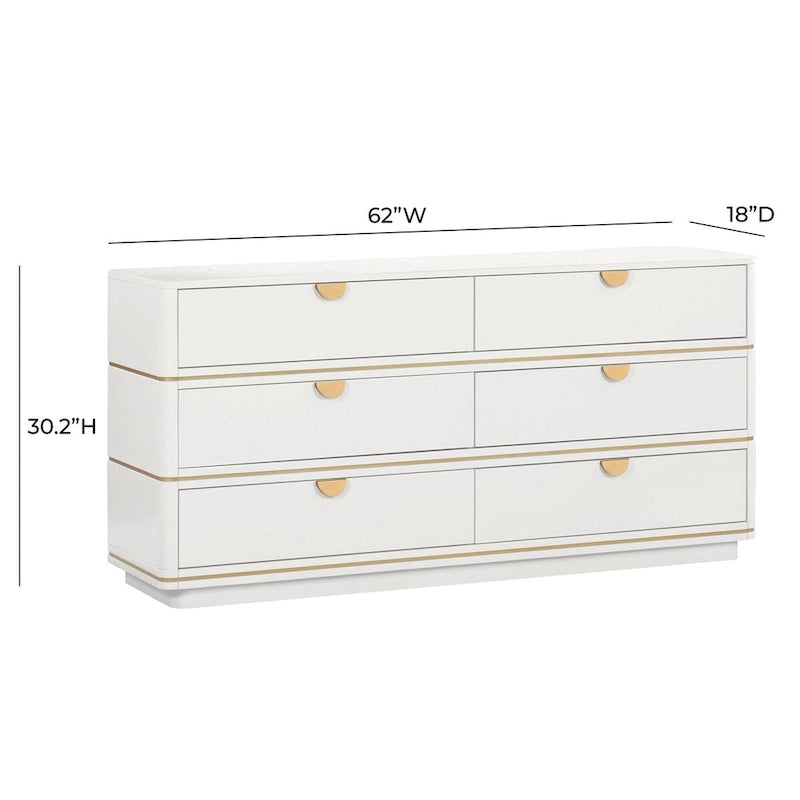 Commode Julieta à 6 tiroirs