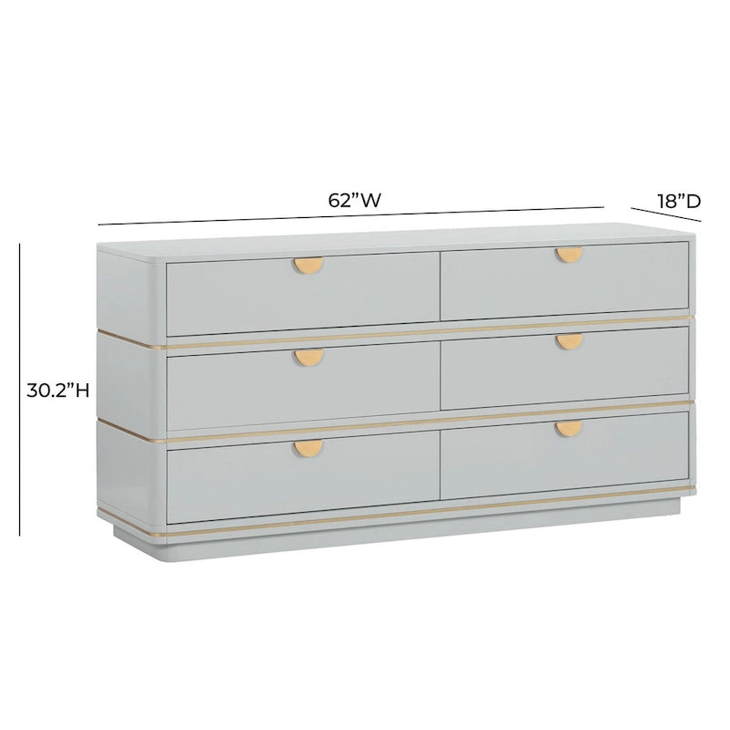 Commode Julieta à 6 tiroirs