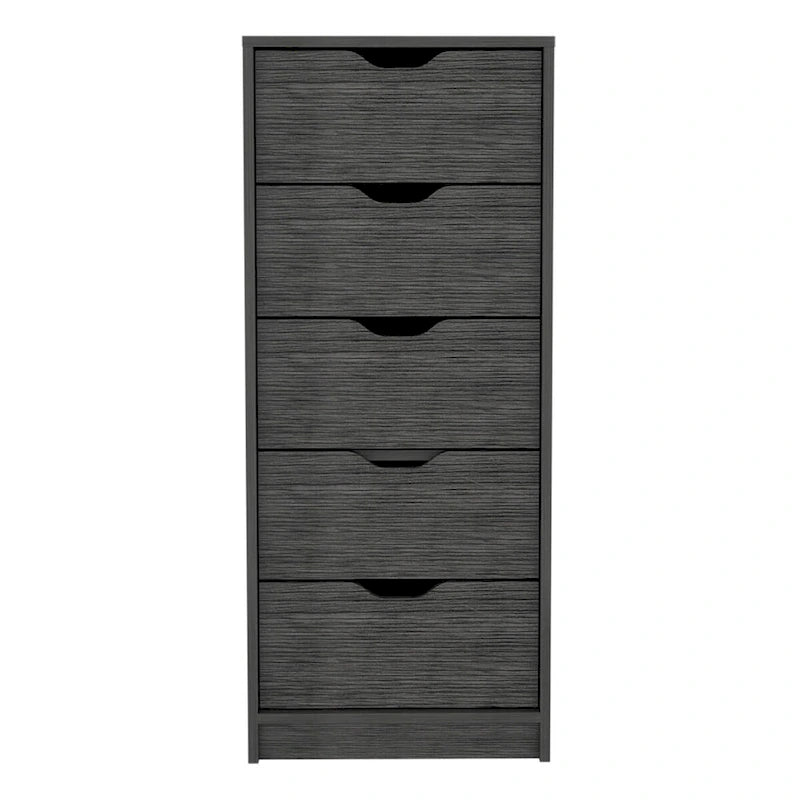 Commode haute Basilea à 5 tiroirs