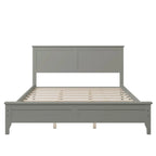 Lit plateforme Queen moderne en bois massif