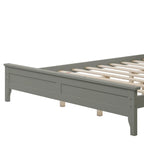 Lit plateforme Queen moderne en bois massif
