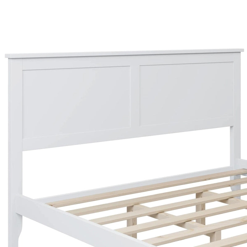 Lit plateforme Queen moderne en bois massif