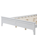Lit plateforme Queen moderne en bois massif