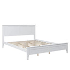 Lit plateforme Queen moderne en bois massif