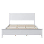 Lit plateforme Queen moderne en bois massif