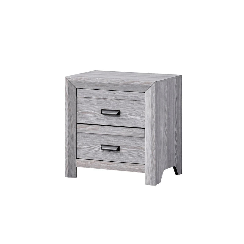 Ensemble de chambre à coucher Essa 3 pièces à panneaux gris