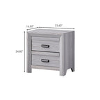 Ensemble de chambre à coucher Essa 3 pièces à panneaux gris