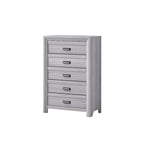 Ensemble de chambre à coucher Essa 3 pièces à panneaux gris