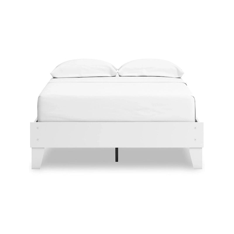 Lit plateforme blanc double Signature Design by Ashley Hallityn