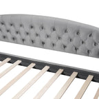 Lit de jour moderne et luxueux capitonné à boutons, 100%