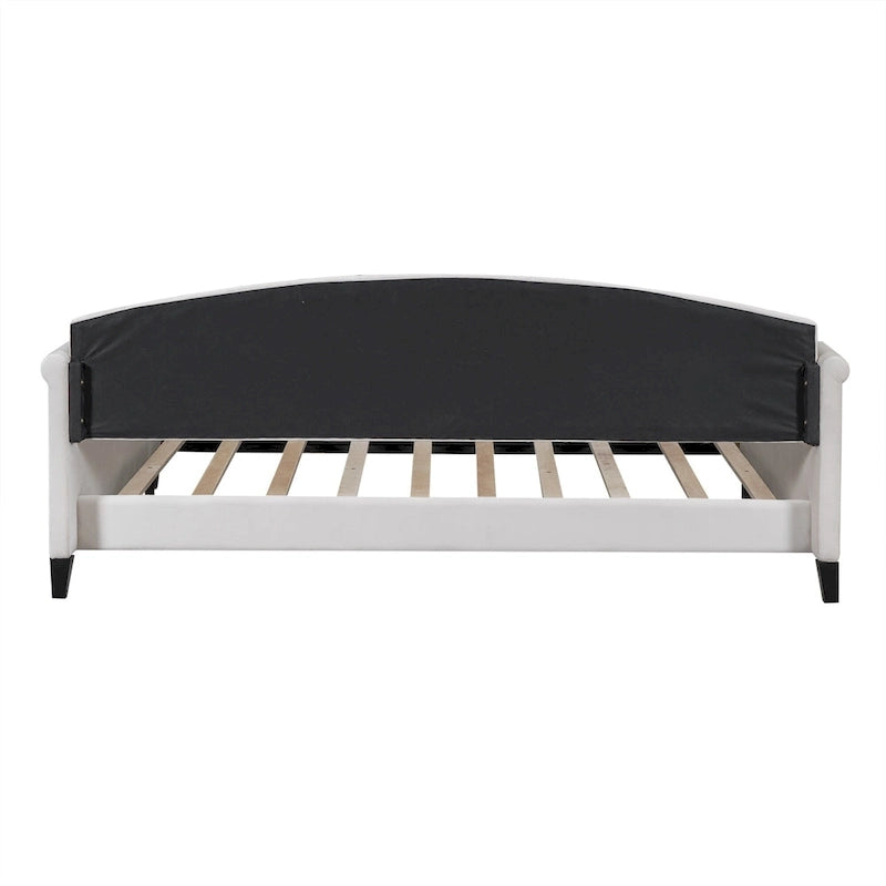 Lit de jour moderne et luxueux capitonné à boutons, 100%