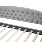 Lit de jour moderne et luxueux capitonné à boutons, 100%