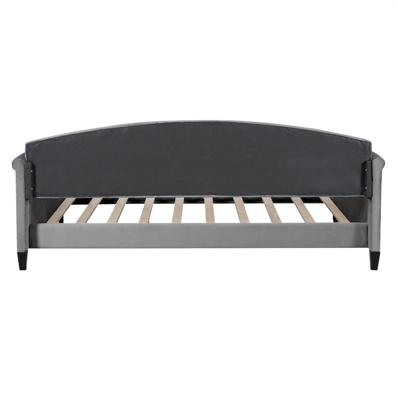 Lit de jour moderne et luxueux capitonné à boutons, 100%