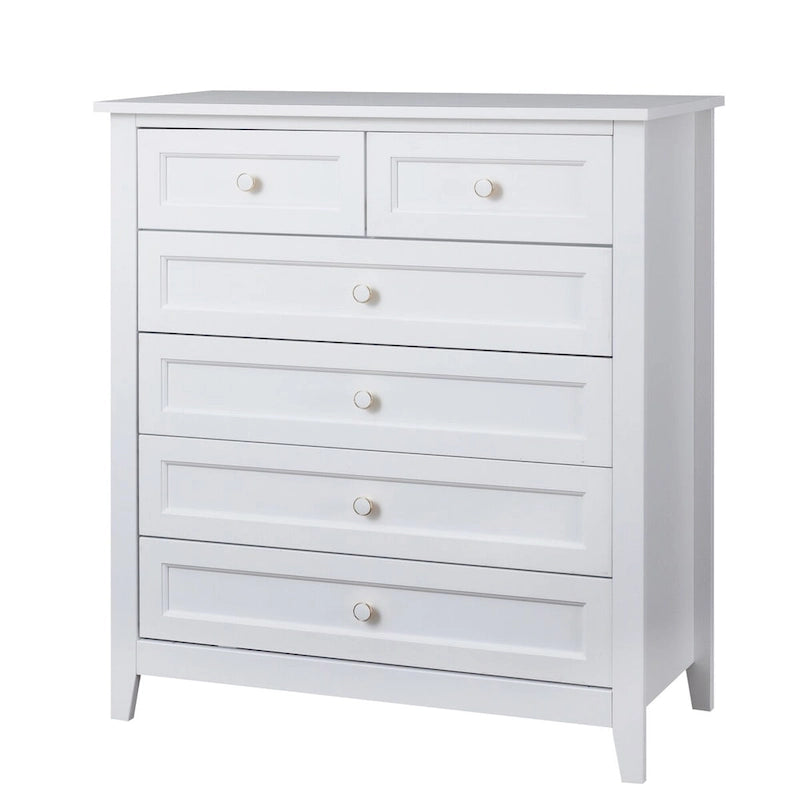 Commode à tiroirs en bois massif peint au pistolet