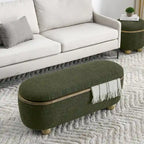 Banc ottoman de rangement, banc ottoman rembourré de bout de lit avec rangement et assise, grand banc de rangement pour couvertures