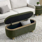 Banc ottoman de rangement, banc ottoman rembourré de bout de lit avec rangement et assise, grand banc de rangement pour couvertures