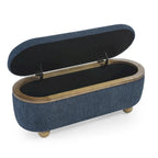 Banc ottoman de rangement, banc ottoman rembourré de bout de lit avec rangement et assise, grand banc de rangement pour couvertures