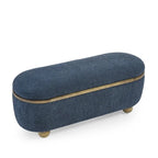 Banc ottoman de rangement, banc ottoman rembourré de bout de lit avec rangement et assise, grand banc de rangement pour couvertures