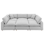 Canapé d'angle Commix 6 pièces rembourré de duvet