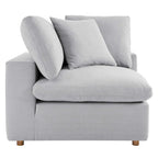Canapé d'angle Commix 6 pièces rembourré de duvet