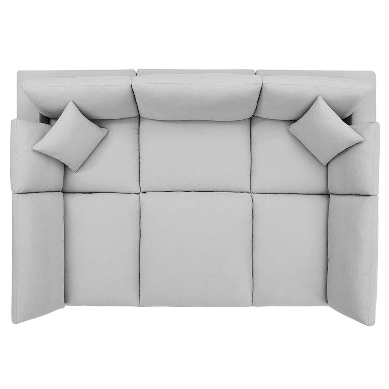 Canapé d'angle Commix 6 pièces rembourré de duvet