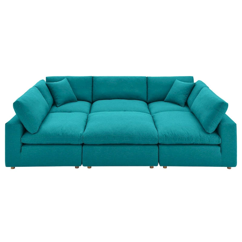 Canapé d'angle Commix 6 pièces rembourré de duvet