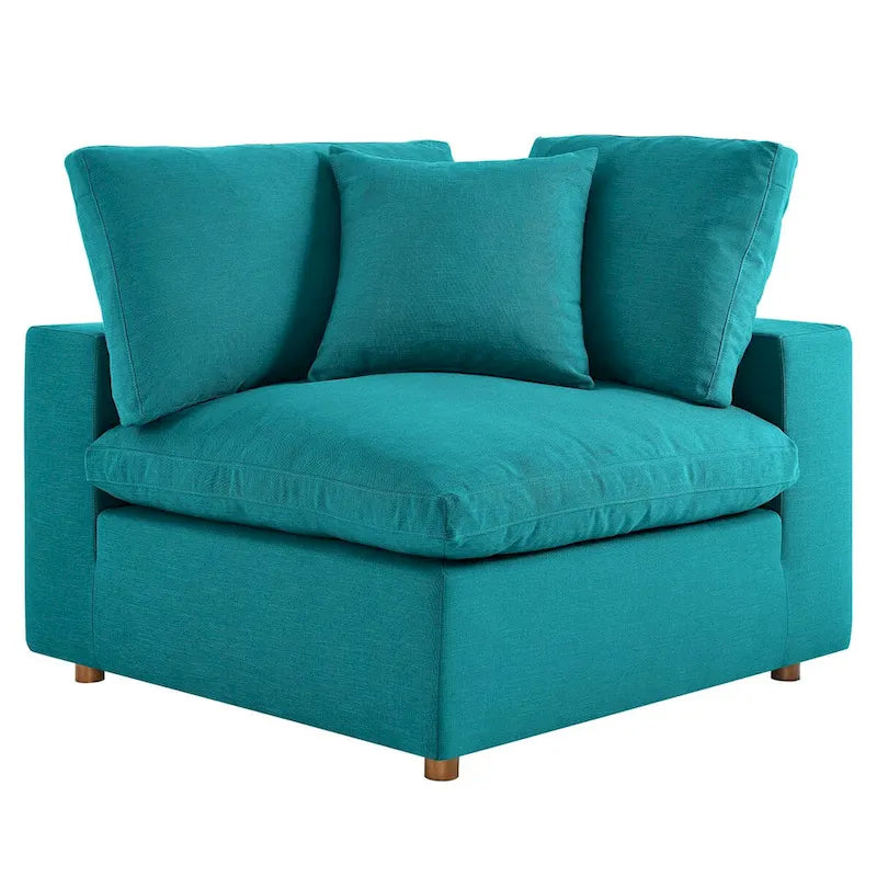 Canapé d'angle Commix 6 pièces rembourré de duvet