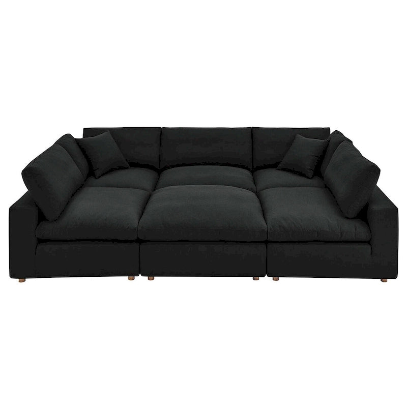 Canapé d'angle Commix 6 pièces rembourré de duvet