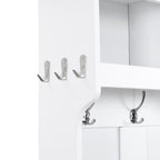 Banc d'entrée multifonctionnel 4 en 1 avec porte-manteau et rangements à chaussures