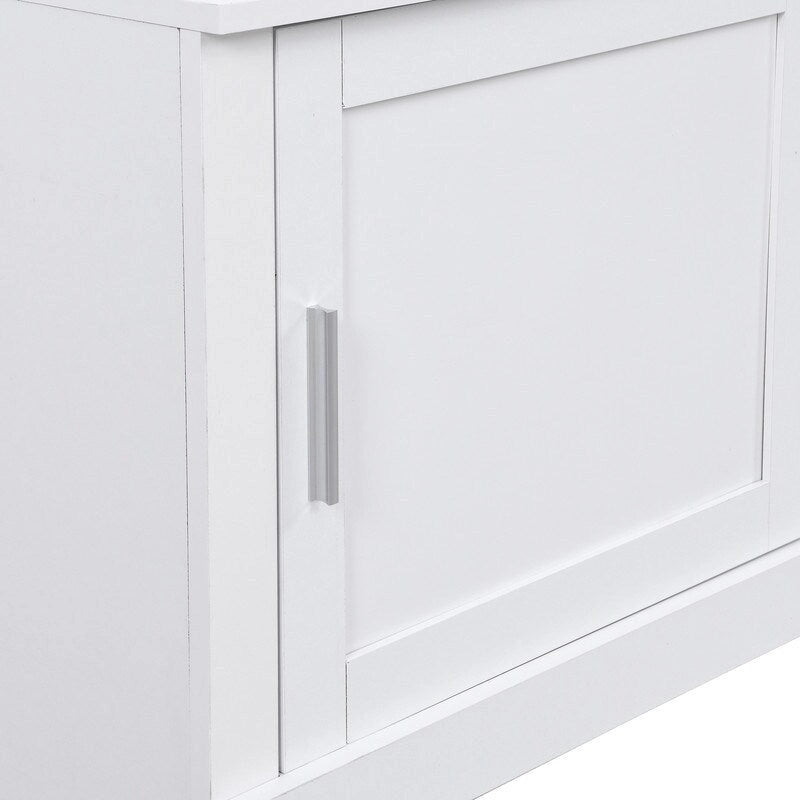 Banc d'entrée multifonctionnel 4 en 1 avec porte-manteau et rangements à chaussures