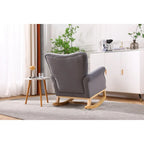 Fauteuil à bascule, fauteuil d'appoint rembourré pour chambre d'enfant ou salon, petit fauteuil à bascule contemporain, fauteuil enfant avec accoudoirs rembourrés