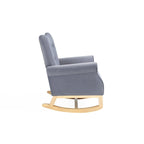 Fauteuil à bascule, fauteuil d'appoint rembourré pour chambre d'enfant ou salon, petit fauteuil à bascule contemporain, fauteuil enfant avec accoudoirs rembourrés
