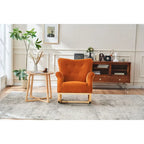 Fauteuil à bascule, fauteuil d'appoint rembourré pour chambre d'enfant ou salon, petit fauteuil à bascule contemporain, fauteuil enfant avec accoudoirs rembourrés