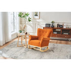 Fauteuil à bascule, fauteuil d'appoint rembourré pour chambre d'enfant ou salon, petit fauteuil à bascule contemporain, fauteuil enfant avec accoudoirs rembourrés