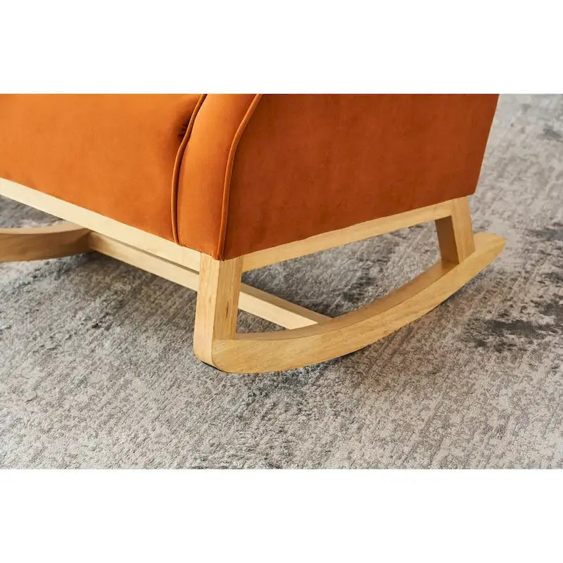 Fauteuil à bascule, fauteuil d'appoint rembourré pour chambre d'enfant ou salon, petit fauteuil à bascule contemporain, fauteuil enfant avec accoudoirs rembourrés