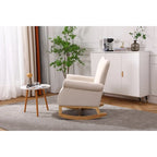 Fauteuil à bascule, fauteuil d'appoint rembourré pour chambre d'enfant ou salon, petit fauteuil à bascule contemporain, fauteuil enfant avec accoudoirs rembourrés