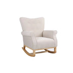 Fauteuil à bascule, fauteuil d'appoint rembourré pour chambre d'enfant ou salon, petit fauteuil à bascule contemporain, fauteuil enfant avec accoudoirs rembourrés