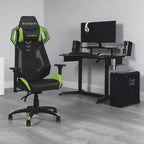 Fauteuil de jeu style course réglable, cuir RSP