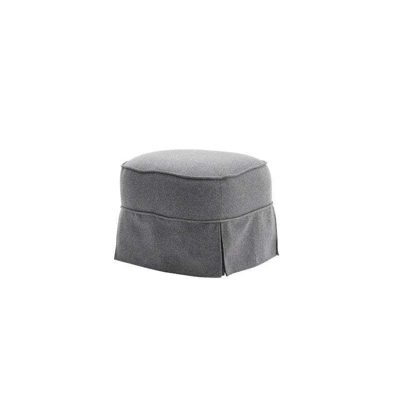 Fauteuil pivotant avec repose-pieds, fauteuil pivotant d'appoint pour salon