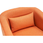 Fauteuil pivotant avec repose-pieds, fauteuil pivotant d'appoint pour salon
