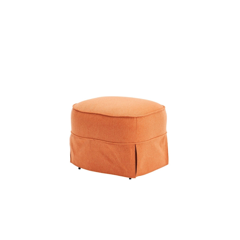 Fauteuil pivotant avec repose-pieds, fauteuil pivotant d'appoint pour salon