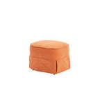 Fauteuil pivotant avec repose-pieds, fauteuil pivotant d'appoint pour salon