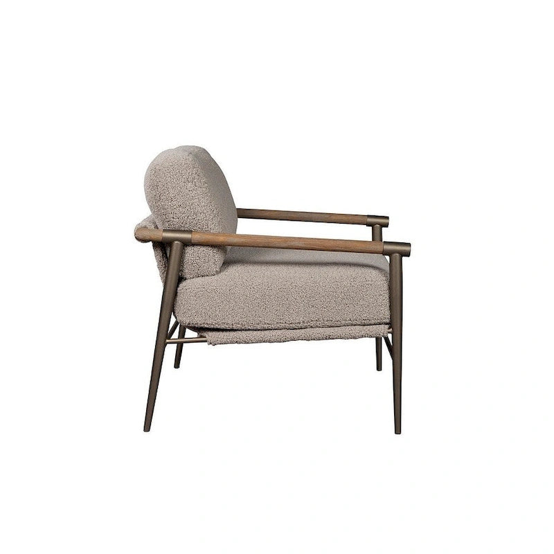 Fauteuil d'appoint rembourré McNeal, gris délavé