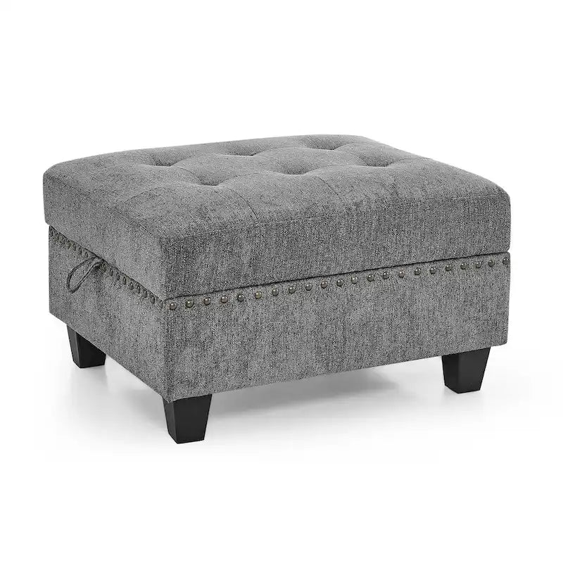 Canapé d'angle modulable à monter soi-même, gris